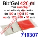 Biz Gel d'Etanchéité Electrique Constitué de 2 Pochettes de 210 ml à Mélanger pour remplir une boîte de dérivation 100x100X50 o