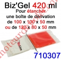 Biz Gel d'Etanchéité Electrique Constitué de 2 Pochettes de 210 ml à Mélanger pour remplir une boîte de dérivation 100x100X50 o