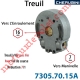 Treuil Vis Sans Fin Manoeuvre Hexa 7 Sortie Hexa 16 Femelle Avec FdC Réduction 7/1