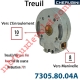 Treuil Vis Sans Fin Manoeuvre Carré 8 Sortie Carré 10 Femelle Avec FdC Réduction 7/1 Autre Réf 73058004A