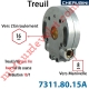 Treuil Vis Sans Fin Manoeuvre Carré 8 Sortie Hexa 16 Femelle Avec FdC Réduction 10/1 Autre Réf 73118015A