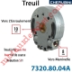 Treuil Vis Sans Fin Manoeuvre Carré 8 Sortie Carré 10 Femelle Avec FdC Réduction 5/1 Autre Réf 73208004A