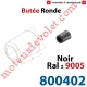 Butée Ronde ø 22 x Lg 25 en Polyamide Noir ± Ral 9005