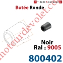 Butée Ronde ø 22 x Lg 25 en Polyamide Noir ± Ral 9005