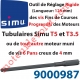 Outil de Réglage Rigide des Vis de Fins de Courses Progressifs Forme Hexagonale 4mm Longueur 125mm