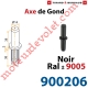 Axe de Gond en Polyamide Avec Insert en Acier pour Gond en Aluminium ø 14 mm Coloris Noir ± Ral 9005