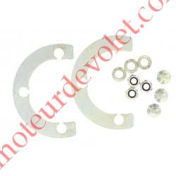 Kit de 2 Cales de 10 mm d'épaisseur 3 Trous ø 14 mm pour Déport Support Moteur Axialis Avec Visserie