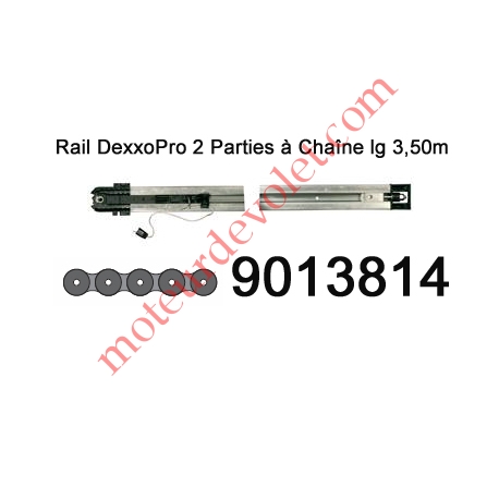 Rail en 2 Parties à Chaîne 30 000 Cycles lg 3,50m pour Dexxo Pro