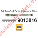 Rail en 2 Parties à Courroie 30 000 Cycles lg 2,90m pour Dexxo Pro