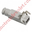 Prise Stas3 Mâle Grise Compatible Hirschmann Côté Moteur 3 pôles + Terre ip 45