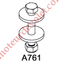 Boulon d'Attelage pour Compensateur Monté dans Tube Zf 54, 64 & 80 Octo 60
