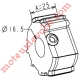 Support d'Axe Zf 54 Sans Vis ni Rondelle Percé ø 16 mm Femelle