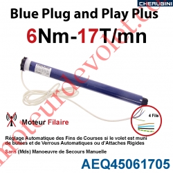 Moteur Cherubini 6/17 Blue Plug and Play Plus ø 45 sans Mds