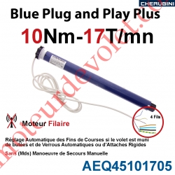 Moteur Cherubini 10/17 Blue Plug and Play Plus ø 45 sans Mds