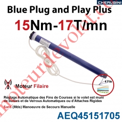 Moteur Cherubini 15/17 Blue Plug and Play Plus ø 45 sans Mds