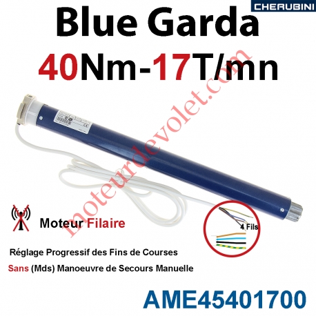 Moteur Cherubini 40/17 Blue Garda ø 45 sans Mds
