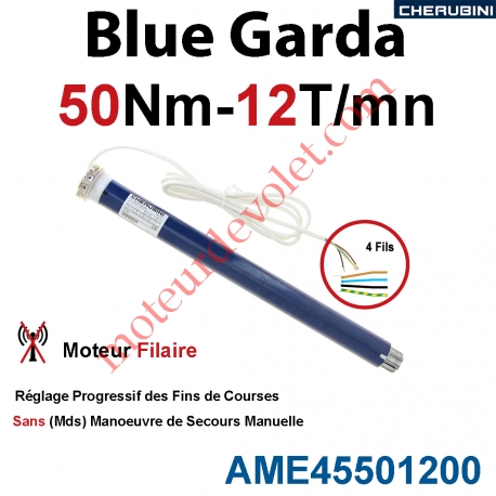 Moteur Cherubini 50/12 Blue Garda ø 45 sans Mds
