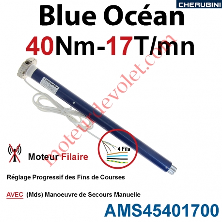 Moteur Cherubini 40/17 Blue Océan ø 45 Avec Mds