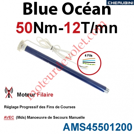 Moteur Cherubini 50/12 Blue Océan ø 45 Avec Mds