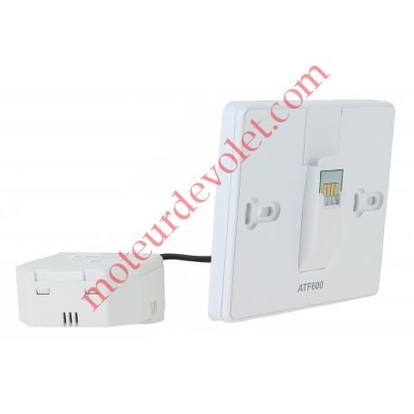Support Mural à Encastrer et Module d'Alimentation pour Thermostat Evohome Wifi à Ecran Tactile