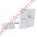 Support Mural à Encastrer et Module d'Alimentation pour Thermostat Evohome Wifi à Ecran Tactile