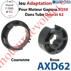 Jeu d'Adaptation pour Moteur Gaposa XQ 50 dans Tube Deprat 62