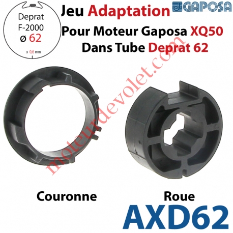 Jeu d'Adaptation pour Moteur Gaposa XQ 50 dans Tube Deprat 62