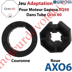 Jeu d'Adaptation pour Moteur Gaposa XQ 50 dans Tube Octo 60