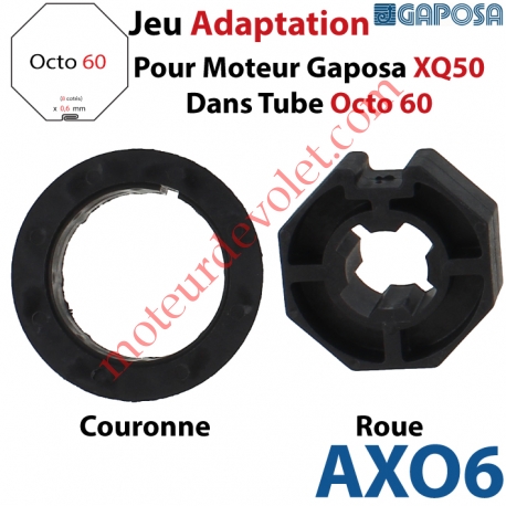 Jeu d'Adaptation pour Moteur Gaposa XQ 50 dans Tube Octo 60