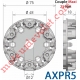 Support Moteur Axial XQ50 Couple Maxi 30 Nm Fixation entr'axes 48 mm 