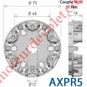 Support Moteur Axial XQ50 Couple Maxi 30 Nm Fixation entr'axes 48 mm 
