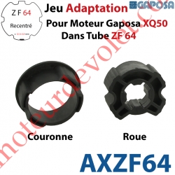 Jeu d'Adaptation pour Moteur Gaposa XQ 50 dans Tube Zf 64
