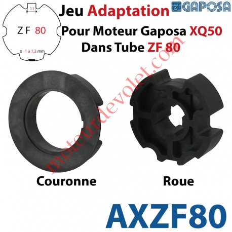 Jeu d'Adaptation pour Moteur Gaposa XQ 50 dans Tube Zf 80