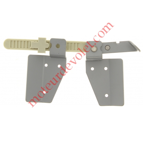 Loquet Tendeur Réglable Droit (Non Déporté) Av Supp Rils Gris pr Jal Pvc