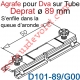 Agrafe Ecrous à Glisser dans Queue d'Aronde pour fixer un Verrou Dva ou une Attache Atr sur Tube Deprat de 89