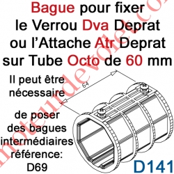 Bague de Verrou Automatique Dvr ou d'Attache Atr pour tube Octo 60