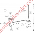 Kit à Renvoi d'Angle pour Manoeuvre de Secours sur Porte de Garage à Enroulement