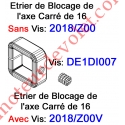 Vis Pointeau Tête Fendue de 6 x 6 mm pour Bague de Blocage Carré de 16 2018/Z00