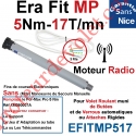 Moteur Nice Radio Era Fit MP 5/17 Av FdC Electro & Fréquence 433,92MHz Rolling Code M 50