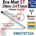 Moteur Nice Radio Era Mat ST 3/24 Av FdC Electro & Fréquence 433,92MHz Rolling Code Série S (Small ø35mm)