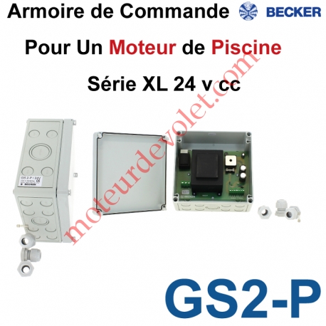 Armoire de Commande Electro-Mécanique pour Commander 1 Moteur de Piscine Série XL 24 v cc