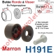 Butée Ronde Coloris Marron à Visser sur Lame Finale Longueur 13,5 mm Avec Rondelle et Vis Zinguée Lg 20mm
