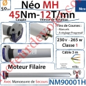 Moteur Néo Nice Filaire MH 45/12 MH Avec Mds