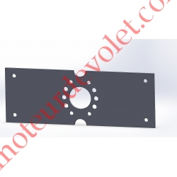 Plaque Interface pour Supports entr'axes 44 et 48 mm dans Joue de Coffre Linteau 28 Futuroll Réf T280