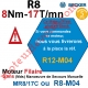 Moteur Filaire Avec FdC à Réglage Progressif 8/17 Becker sans Mds Autre Réf MR8/17C