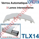 Verrou Automatique Soprofen Tasseur de Lames Avec 3 Lames Intermédiaires en Aluminium Brut Avec Feutrine