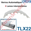 Verrou Automatique Soprofen Tasseur de Lames Avec 6 Lames Intermédiaires en Aluminium Brut Avec Feutrine