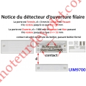 Détecteur d'Ouverture à Visser Coloris Blanc pour Alarme Filaire