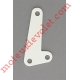 Contreplaque pr Gâche & Loquet Tendeur Alu Laq Blanc pr Jal Pvc