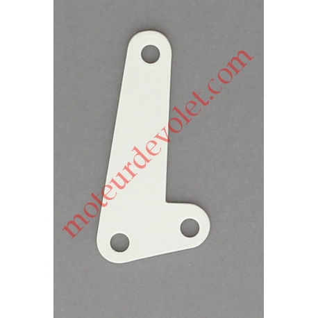 Contreplaque pr Gâche & Loquet Tendeur Alu Laq Blanc pr Jal Pvc